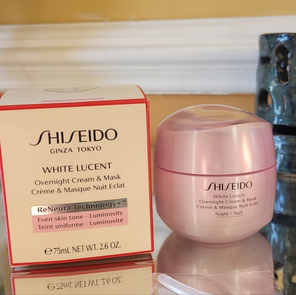 Shiseido White Lucent Overnight Cream and Mask Women Cream 2.6 oz - Picture 1 of 7